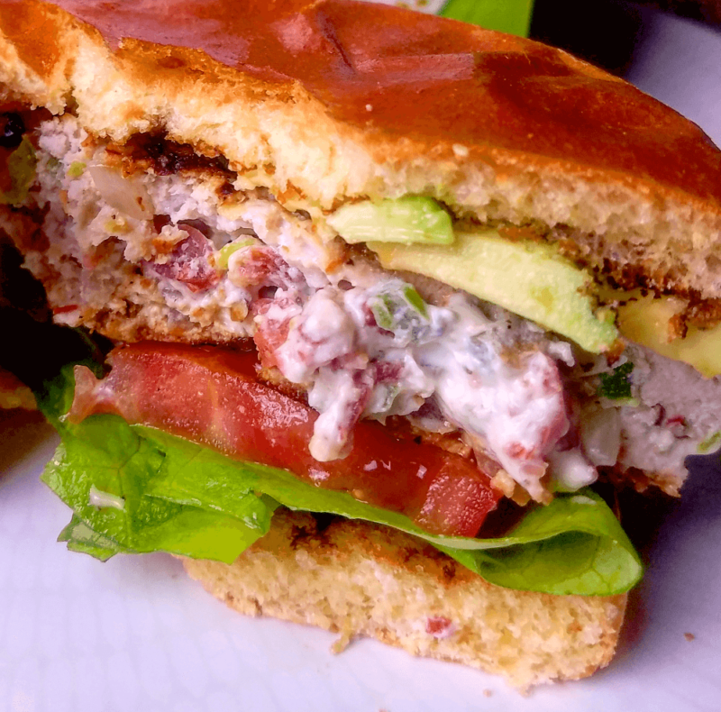 Jalapeño Popper Stuffed Turkey Burgers - Organize Yourself Skinny