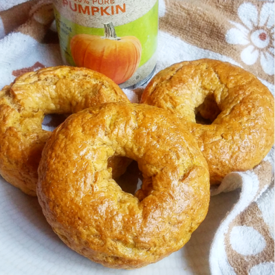 Pumpkin Spice Bagels