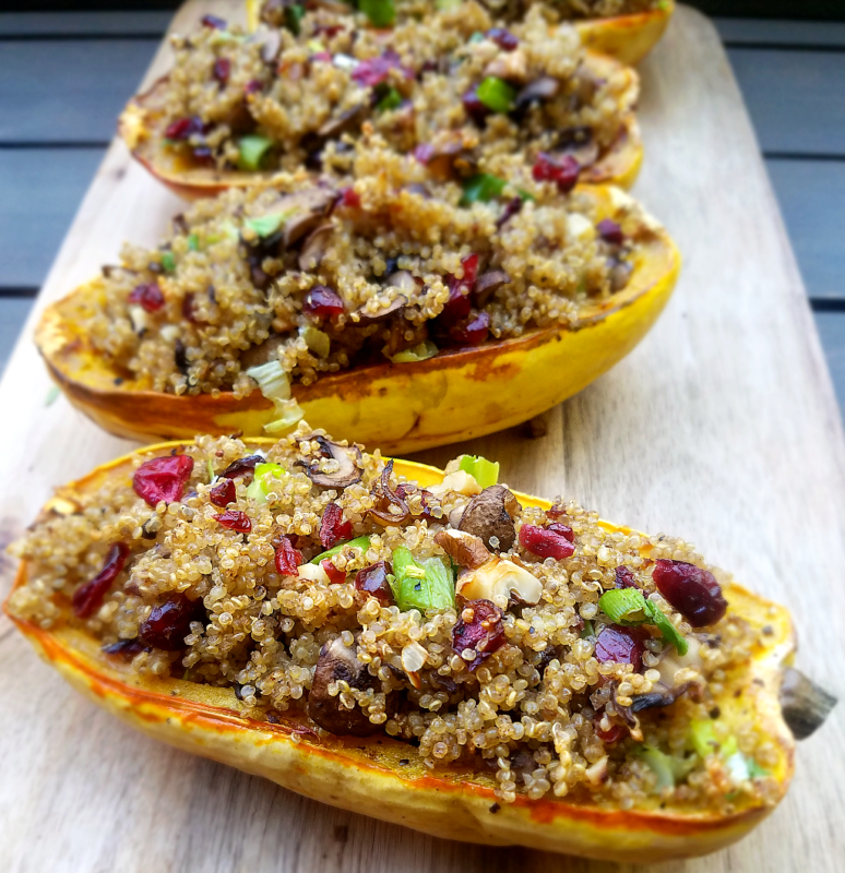 QuinoaStuffed Delicata Squash Lite Cravings