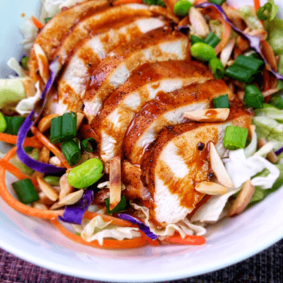 Asian Chicken Salad with Peanut Dressing