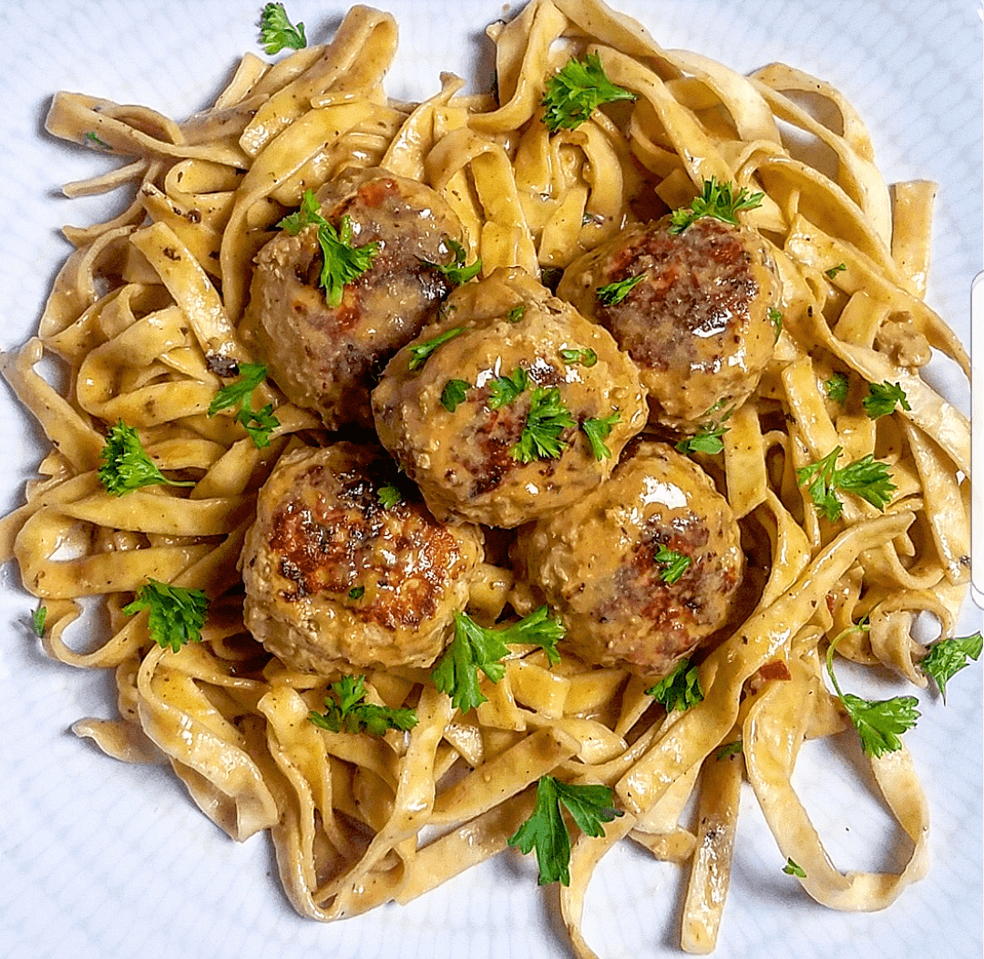 Turkey Meatballs in Dijon Gravy Lite Cravings