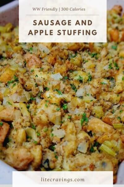 Sausage and Apple Stuffing | Lite Cravings | WW Recipes