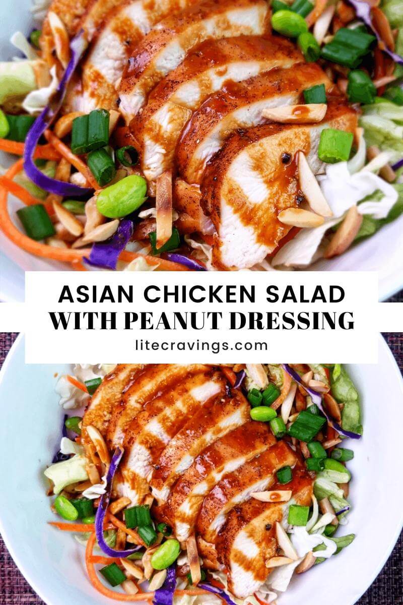 Asian Chicken Salad with Peanut Dressing | Lite Cravings | WW Recipes
