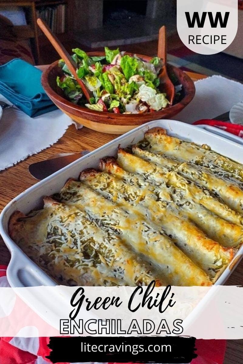 Green Chili Enchiladas Lite Cravings WW Recipes   LC Green Chili Enchiladas Pin 4 