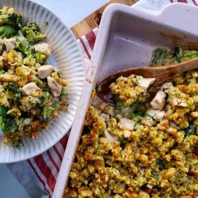 Broccoli Cheese Chicken and Stuffing