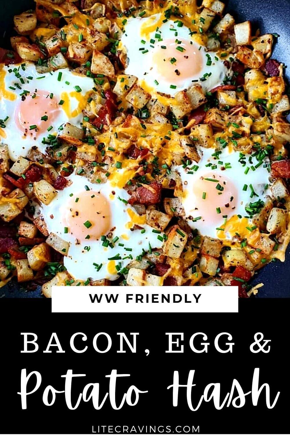 Bacon, Egg, and Potato Hash | Lite Cravings | WW Recipes
