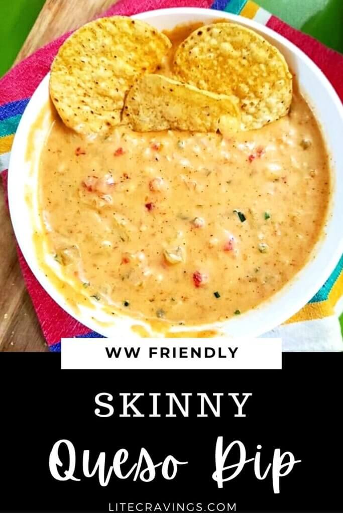 Skinny Queso Dip Lite Cravings Ww Recipes Low Calorie