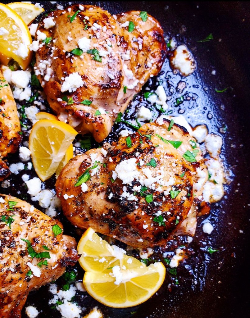 Greek Chicken Thighs - Lite Cravings