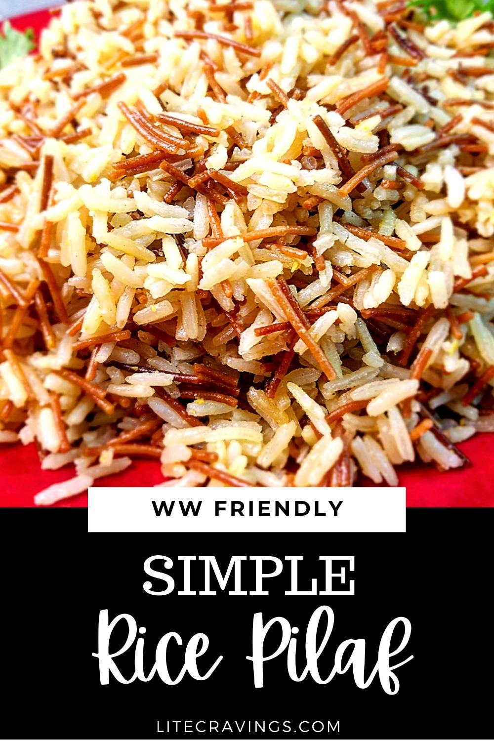 Simple Rice Pilaf | Lite Cravings | WW Recipes