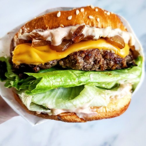 Lighter Animal-Style Burgers - Lite Cravings