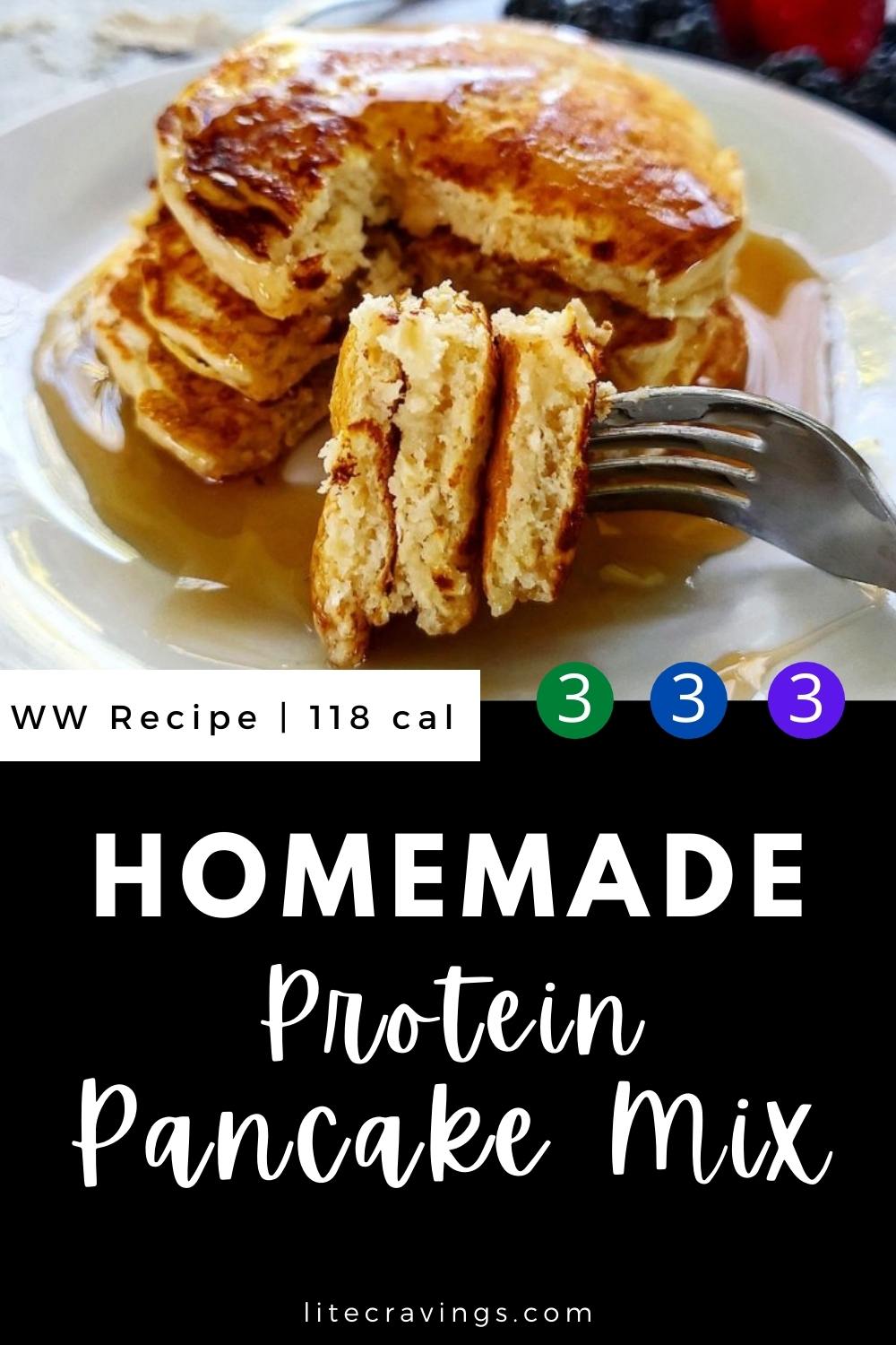 Homemade Protein Pancake Mix | Lite Cravings | WW Recipes