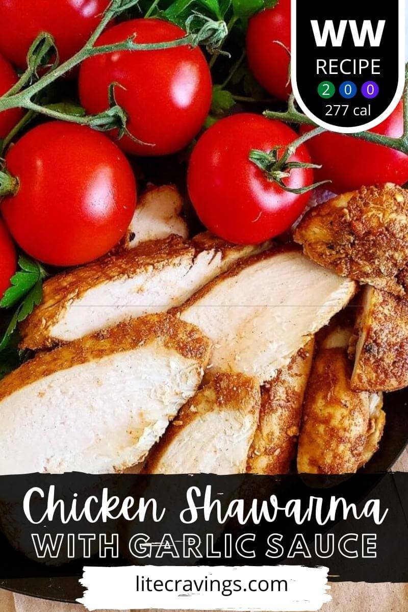 Chicken Shawarma with Garlic Sauce Air Fryer or Skillet Lite