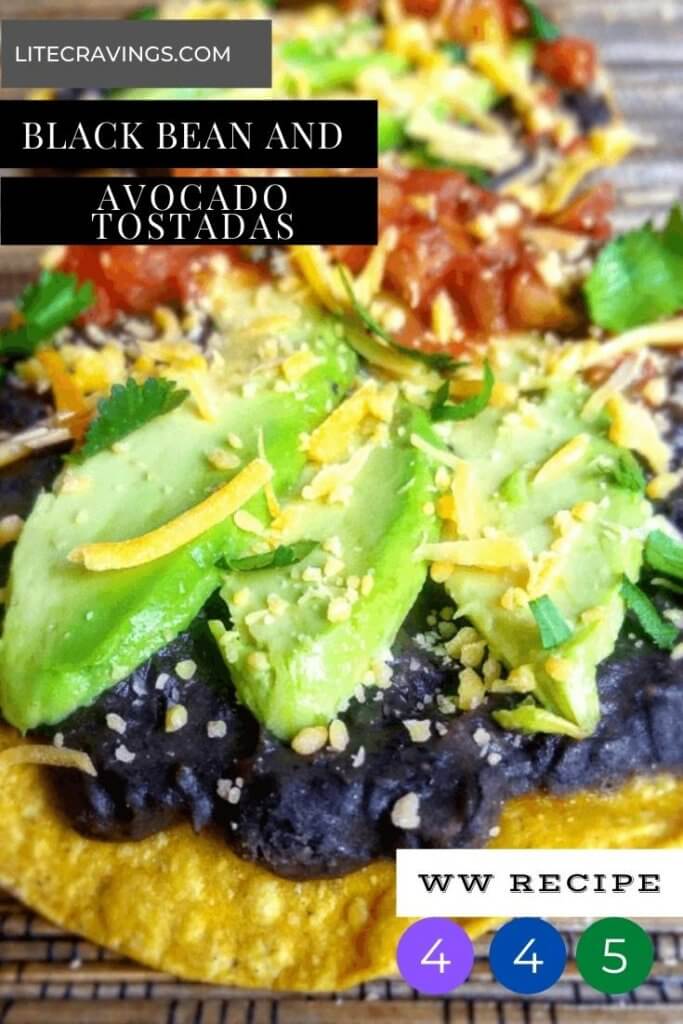 Black Bean and Avocado Tostadas Lite Cravings WW Recipes