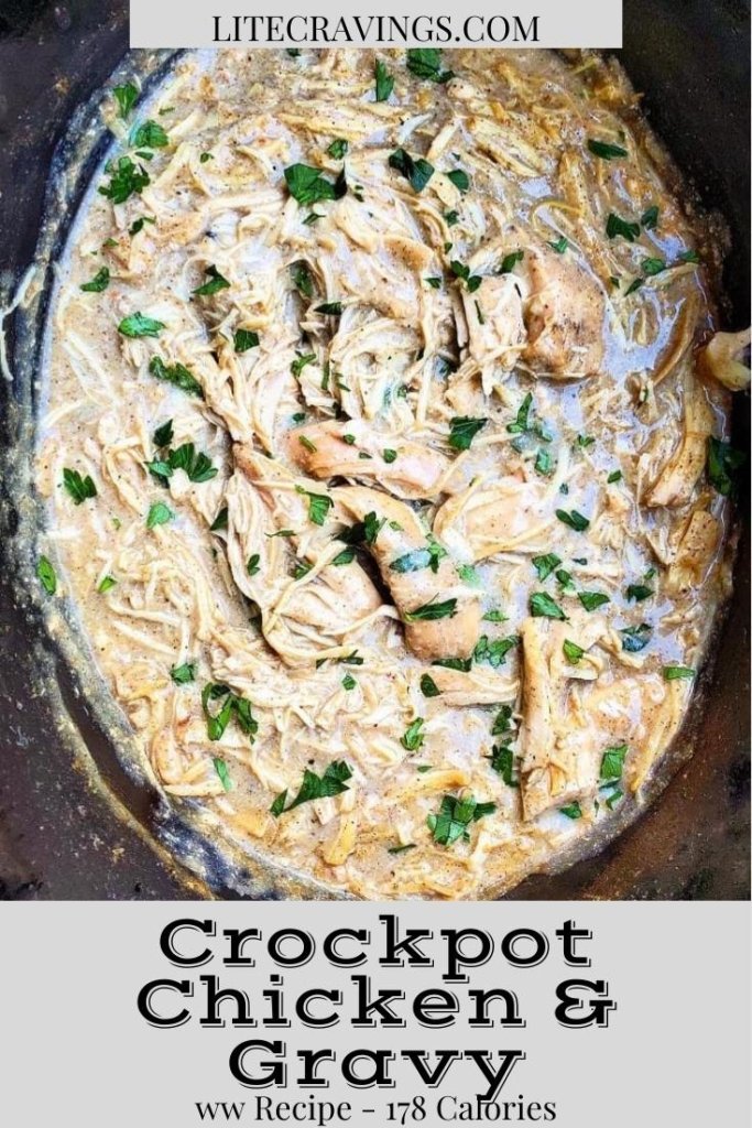 Crock Pot Chicken and Gravy | Lite Cravings | WW Recipes