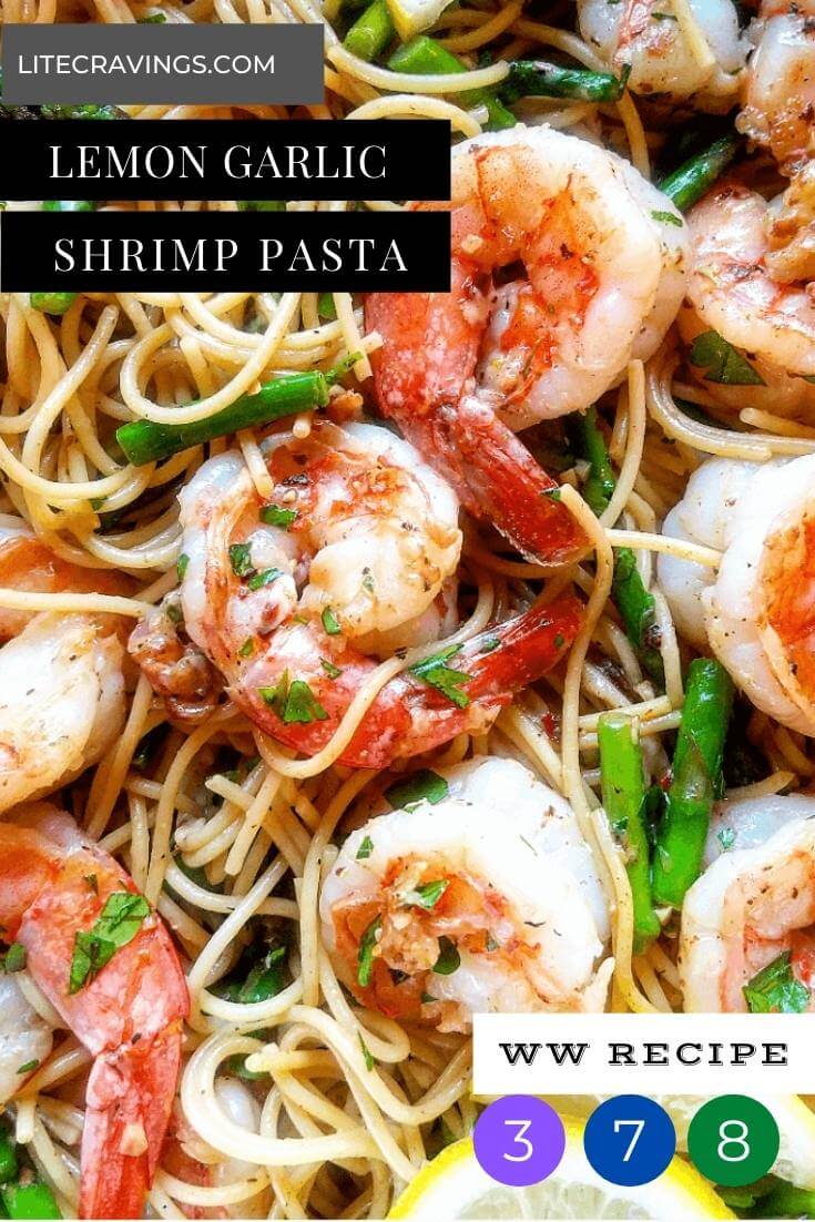 Lemon Garlic Shrimp Pasta | Lite Cravings | WW Recipes