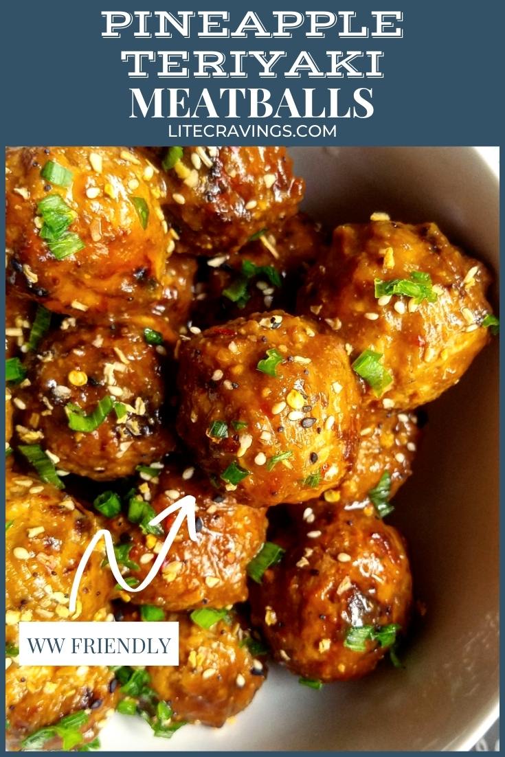 Pineapple Teriyaki Meatballs | Lite Cravings | WW Recipes