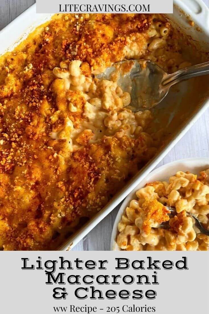 Lighter Baked Macaroni and Cheese | Lite Cravings | Healthier Recipes