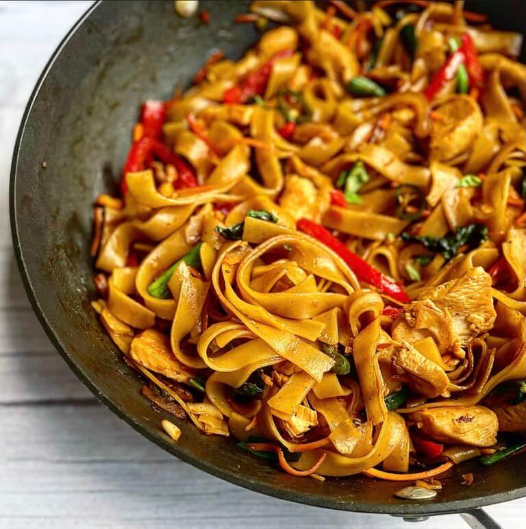 Healthy Drunken Noodles (pad Kee Mao) - Lite Cravings