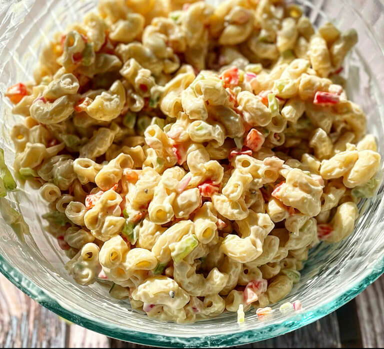 Healthy Macaroni Salad - Lite Cravings