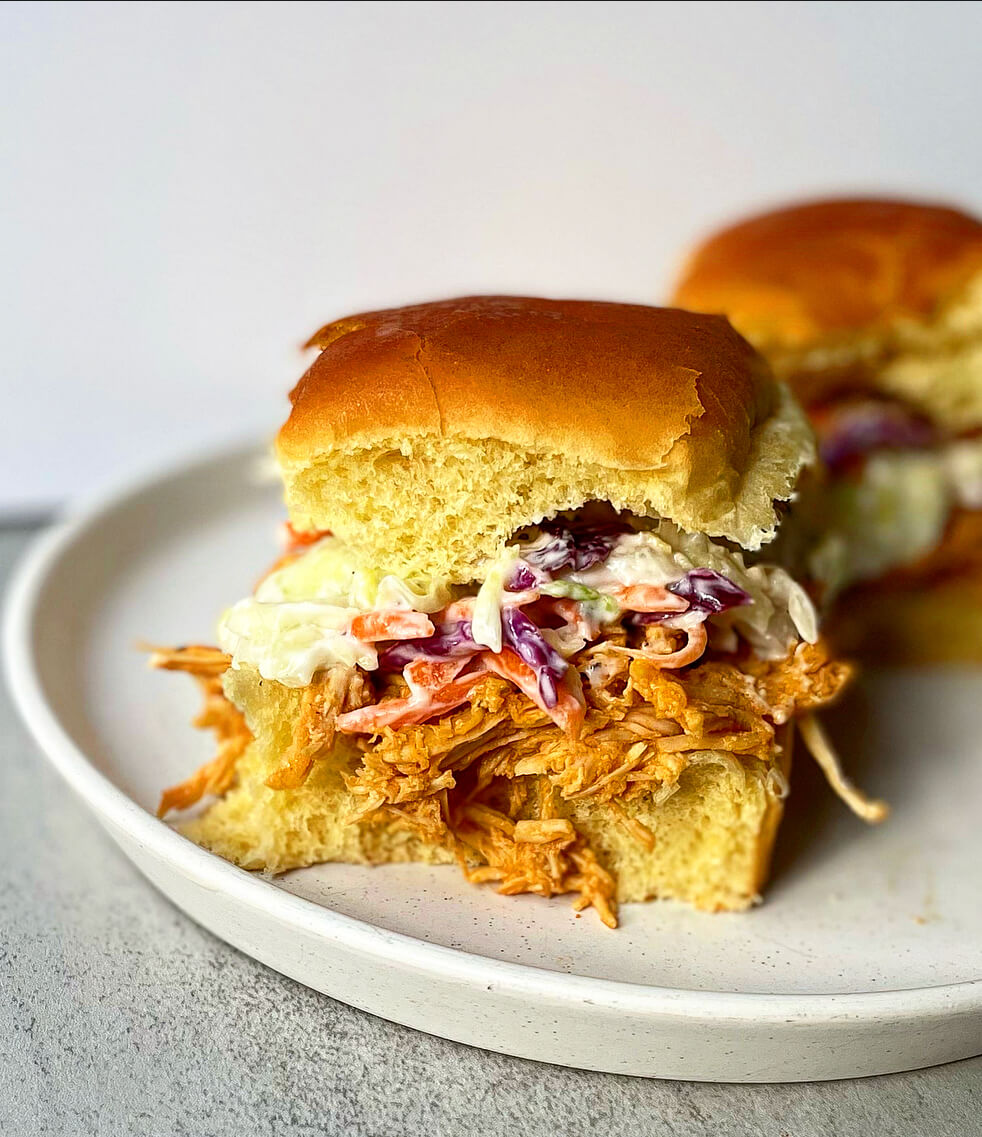 Easy Buffalo Chicken Sliders - Host The Toast