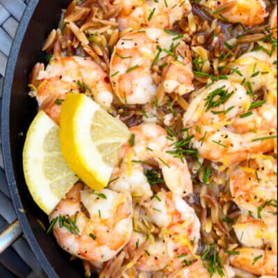 One-Pan Shrimp Scampi and Orzo